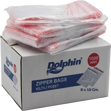DOLPHİN KİLİTLİ TORBA 8X10 1000 ADET