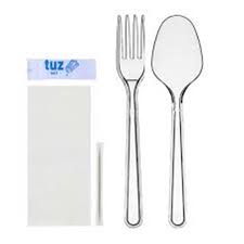 LÜX 5 Lİ SET ( KAŞIK,ÇATAL,KÜRDAN,TUZ,PEÇETE) 500 LÜ