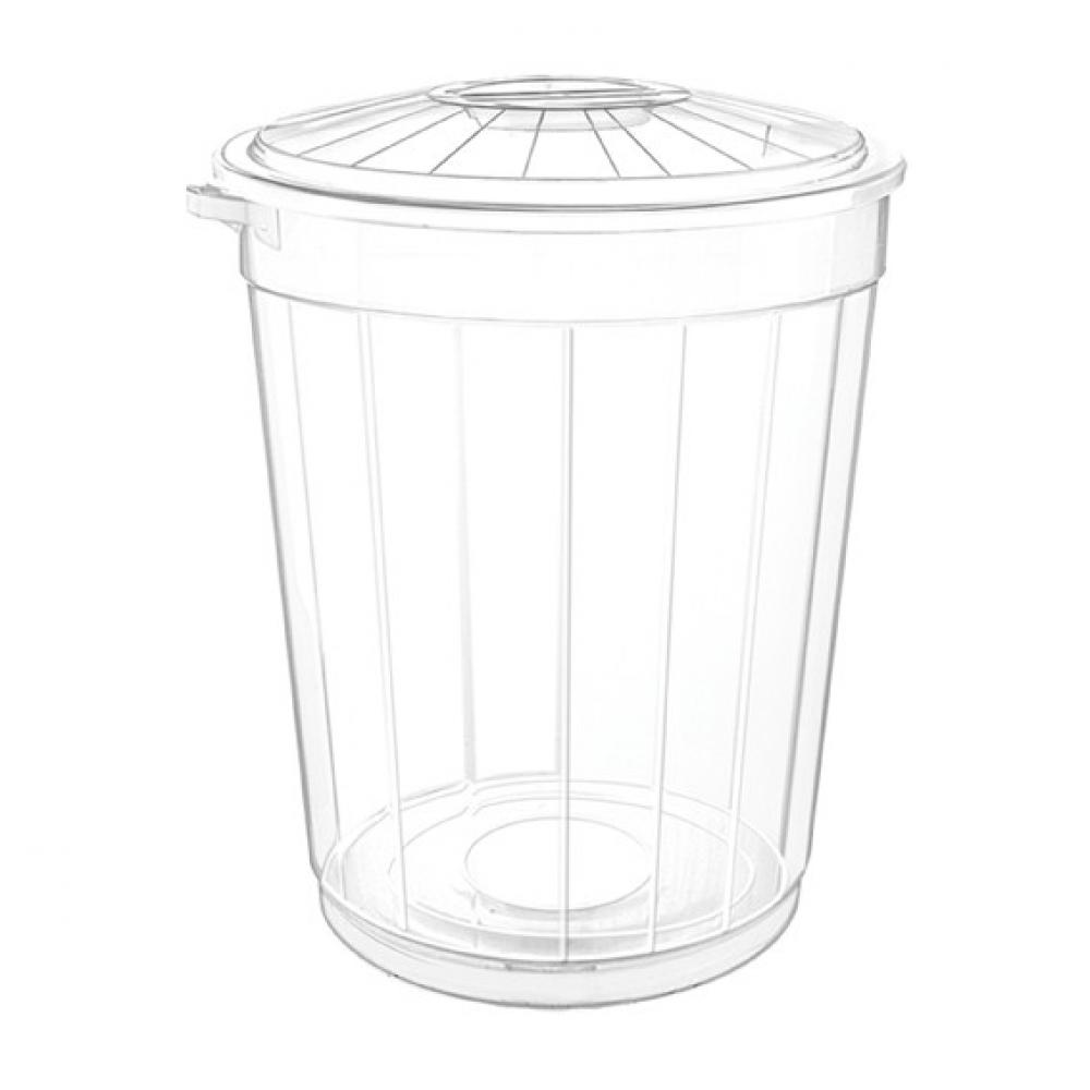 50 LT BATTAL ŞEFFAF ÇÖP KOVASI